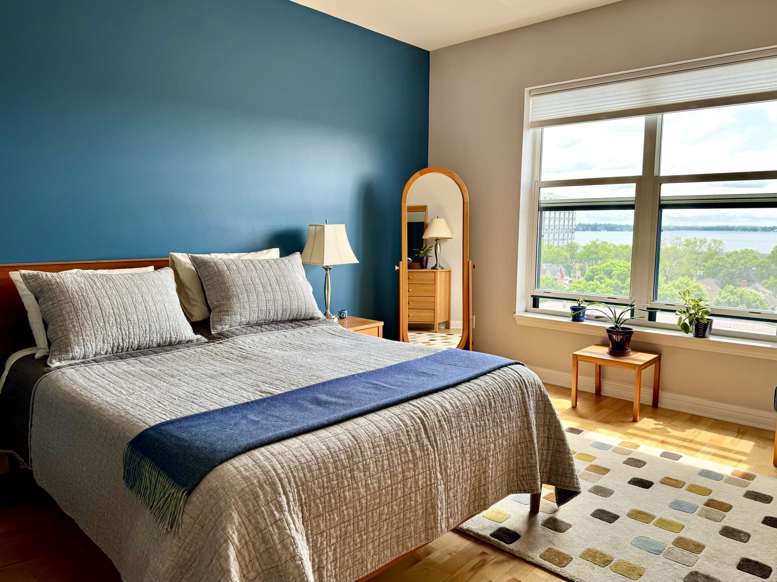 A bedroom in the Webster floor plan.