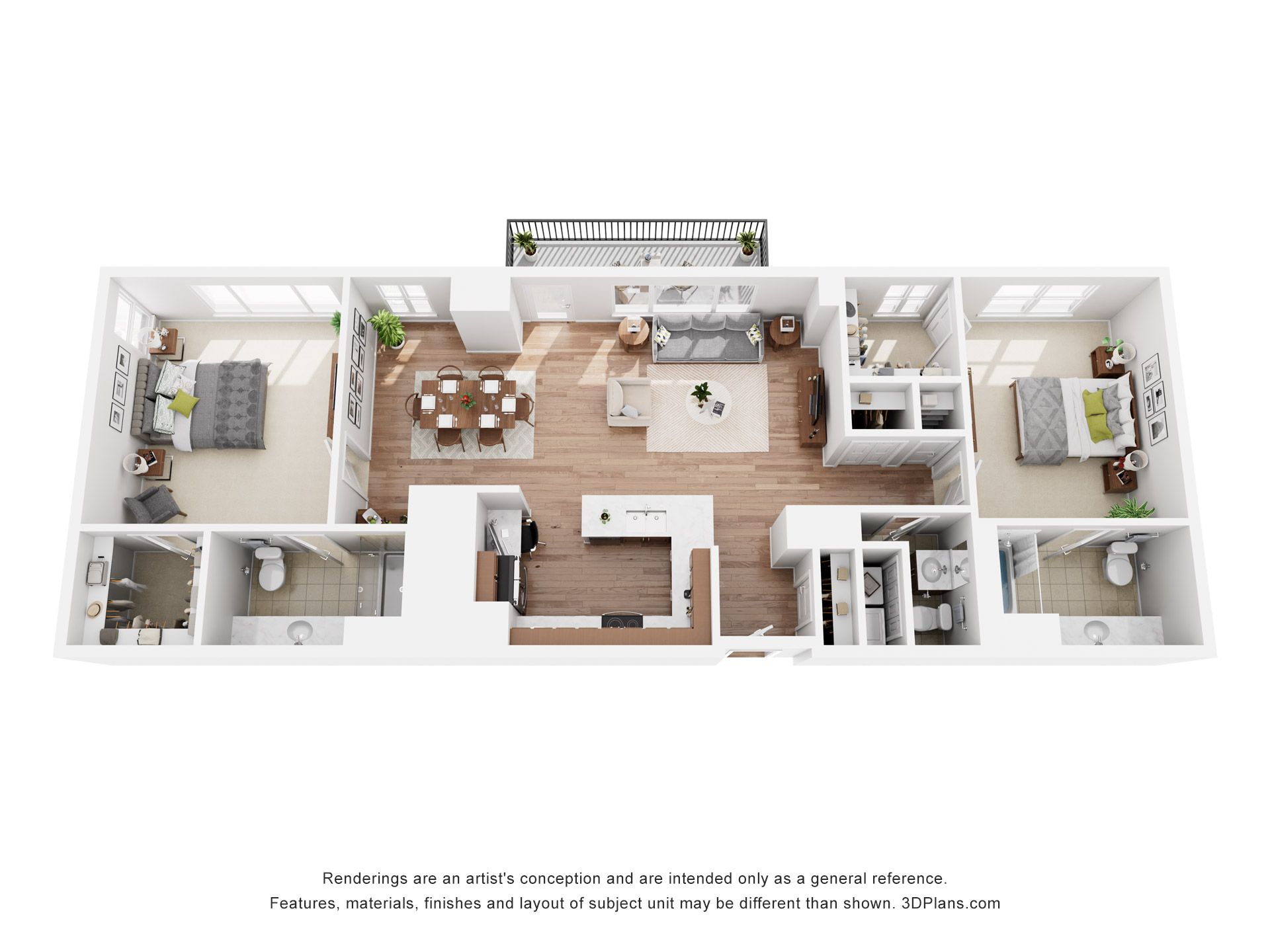 CLK Olbrich - 3D Floor Plan