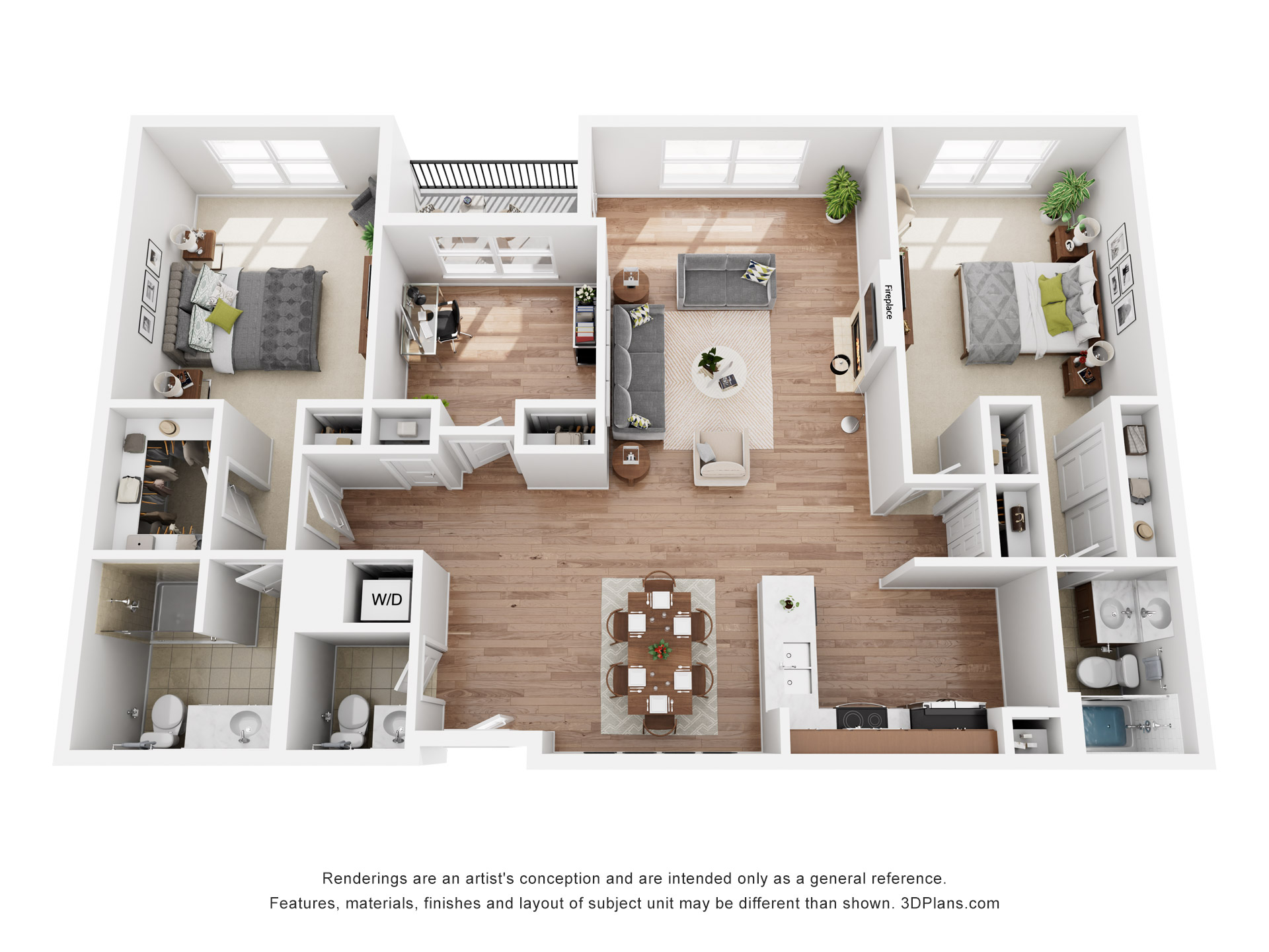 CLK Webster - 3D Floor Plan